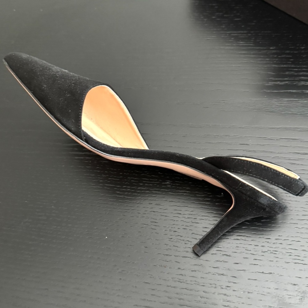 J. Crew Black Suede Heels - Picture 3 of 5